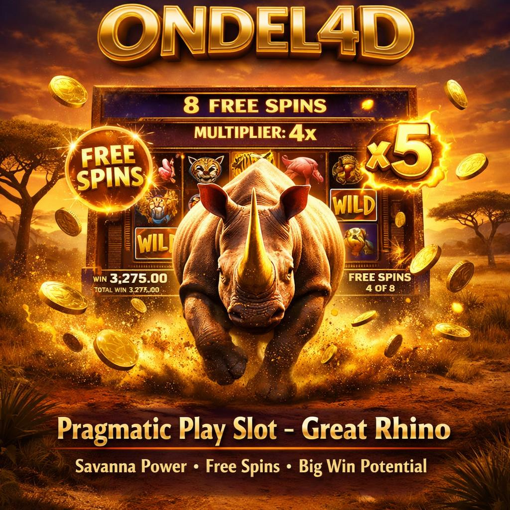 Great Rhino Pragmatic Play di ONDEL4D: Hentakan Savana Menuju Kemenangan Besar